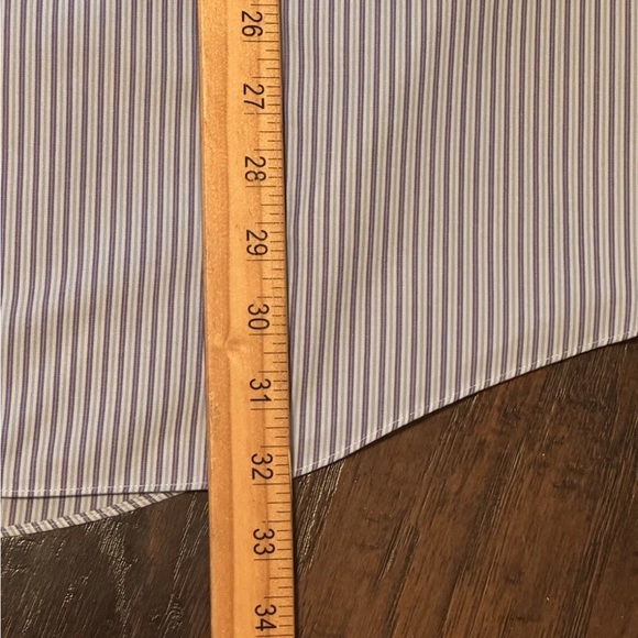 Brooks Brothers Men's Shirt 17.5 17 1/2 34 Long Sleeve Purple Striped Madison - Picture 10 of 16